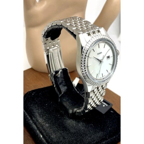 Rado Women's Watch R33099918 Swiss Quartz Diamond Mother of Pearl Dial 35mm - Picture 13 of 14